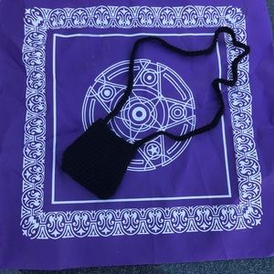 Mini Black Crochet Purse